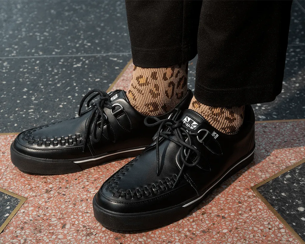 Black Leather D-Ring VLK Sneaker