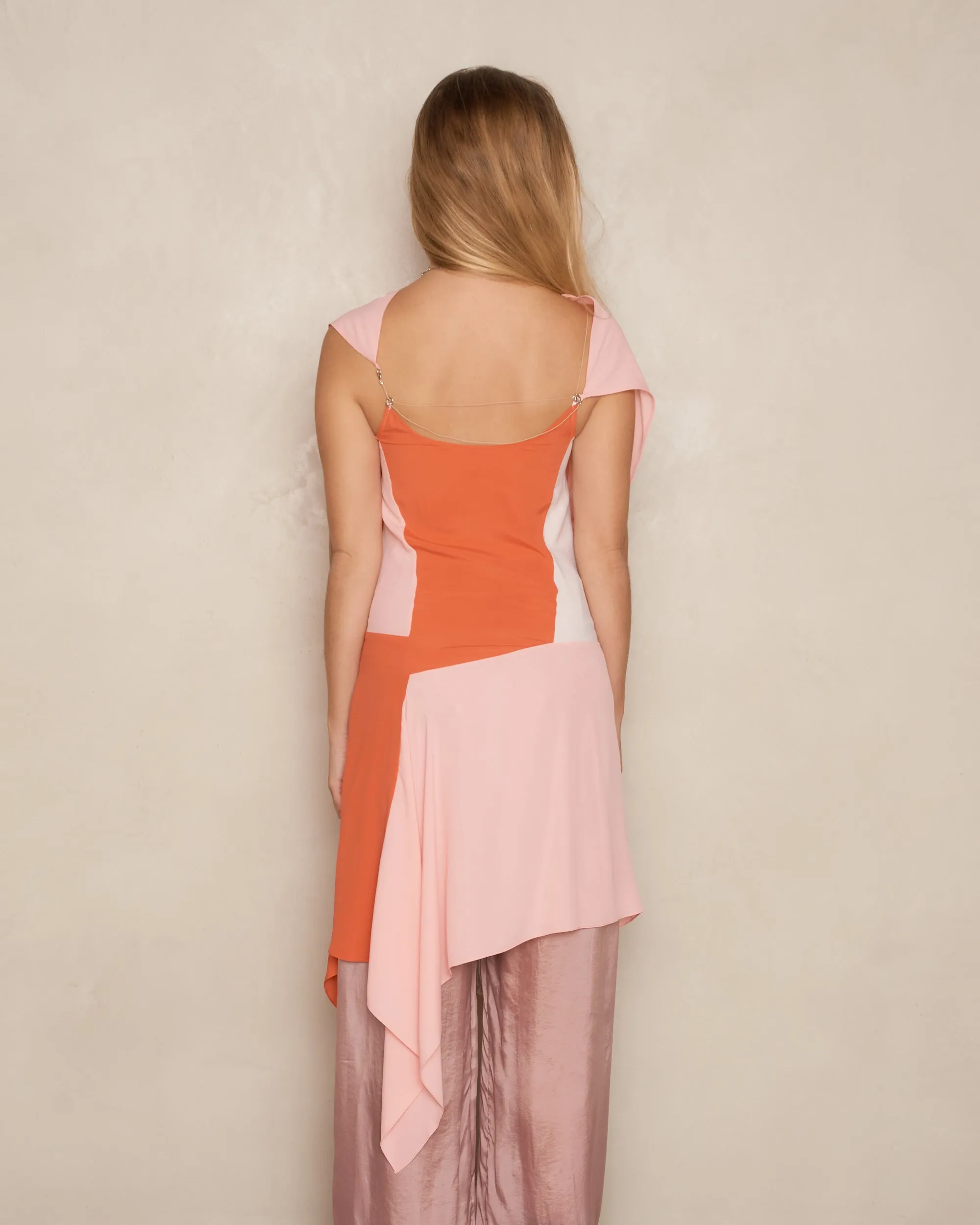 Blush Coral Jogakbo Dress
