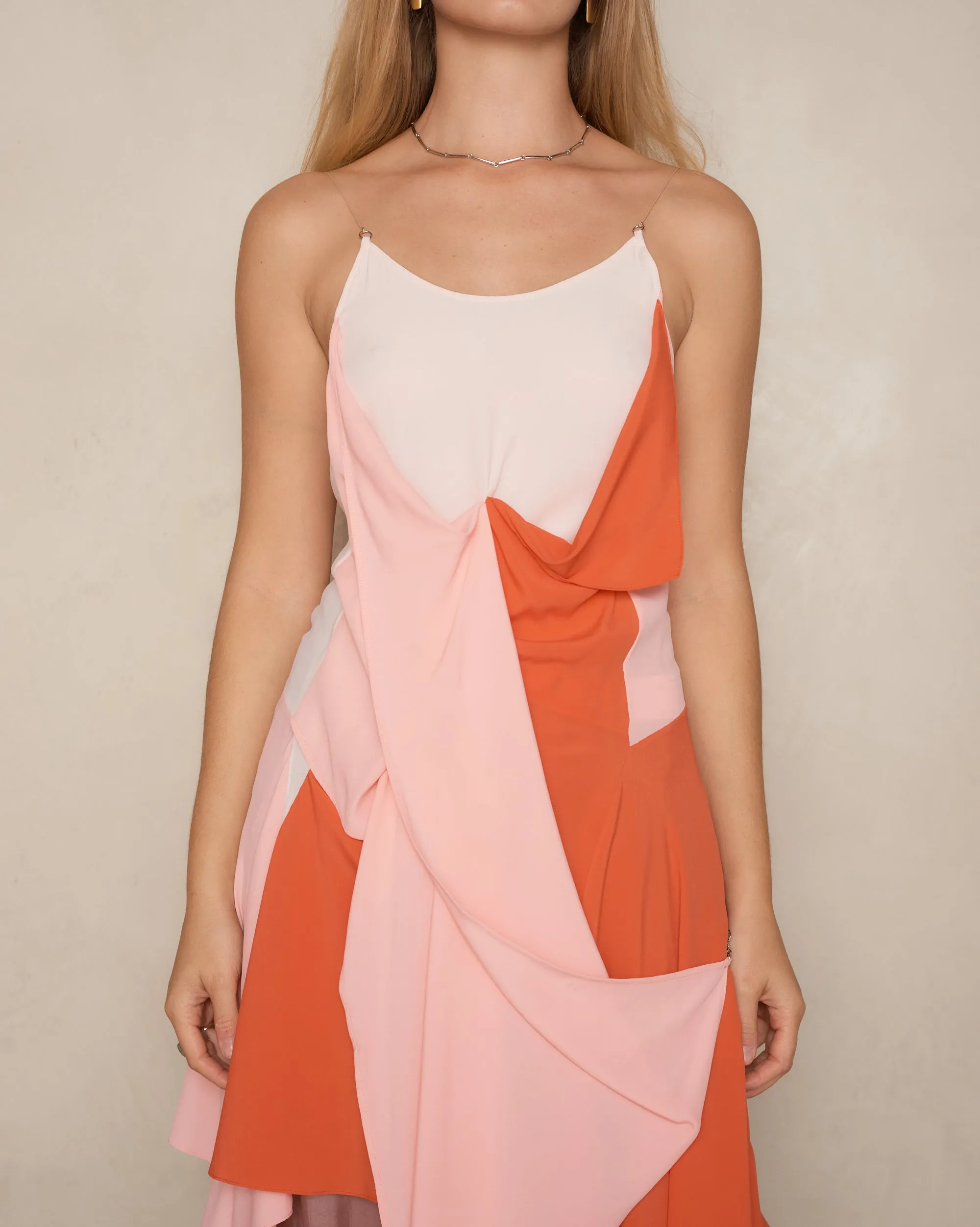 Blush Coral Jogakbo Dress