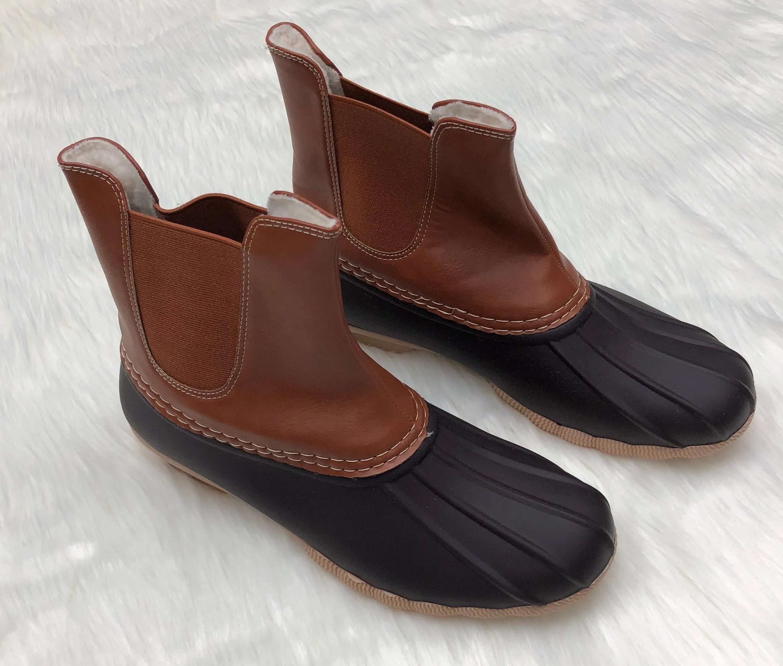 Brown Combo Winter Boots
