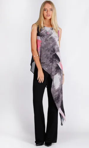 BS1116042-6TB Chiffon Layered Jumpsuit (Pack)