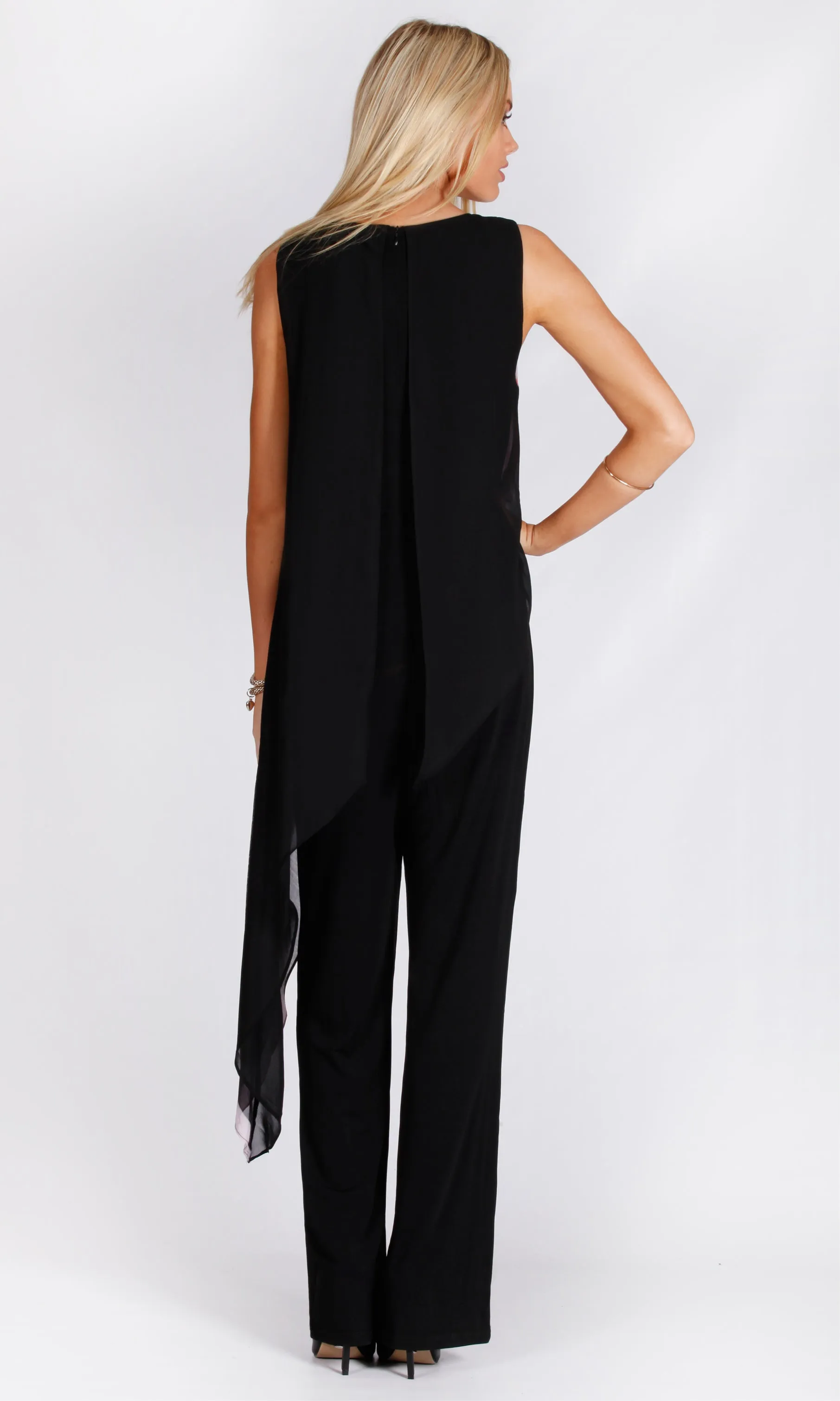 BS1116042-6TB Chiffon Layered Jumpsuit (Pack)