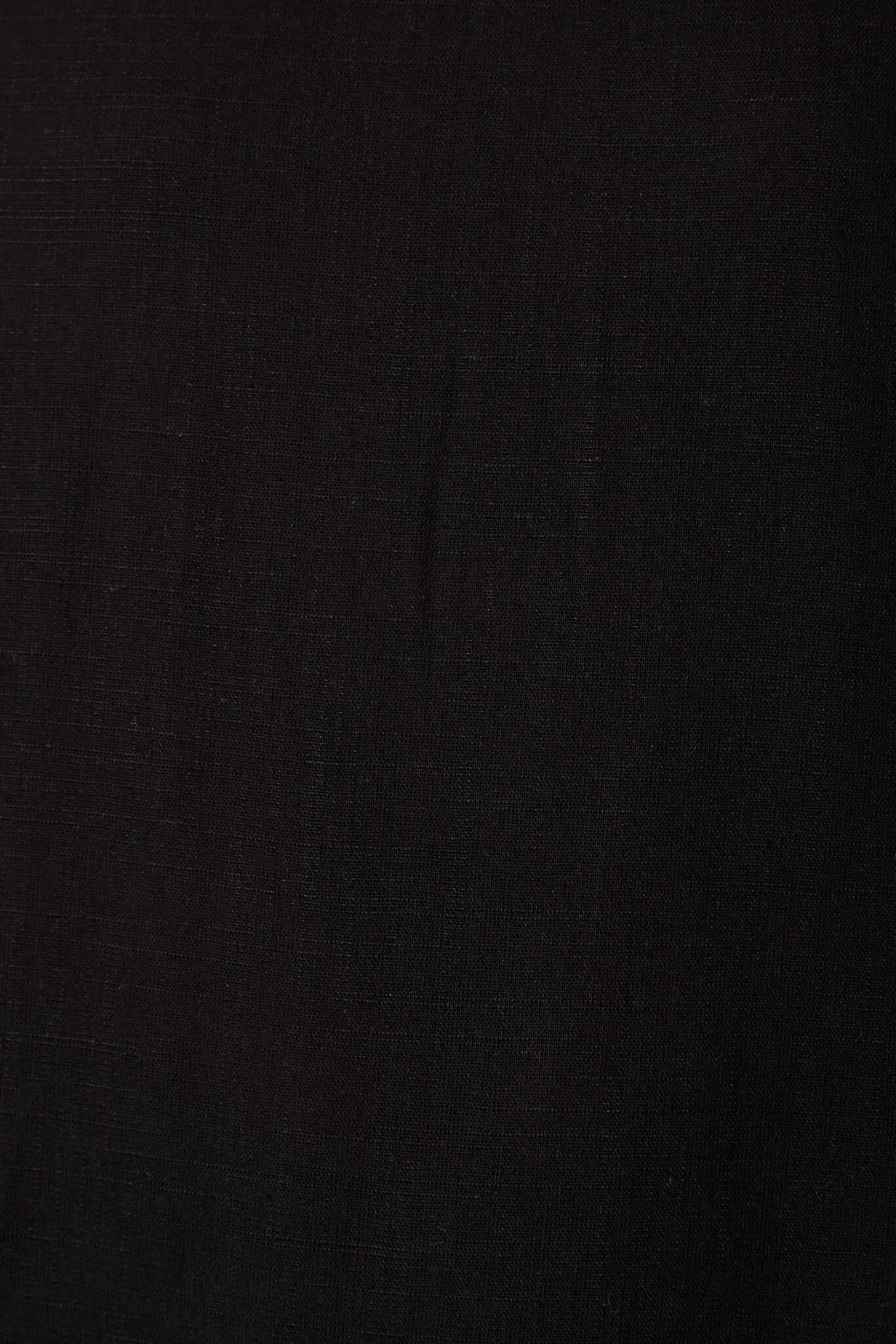 Catharina Top In Black With Ric Rac Trim Linen Blend