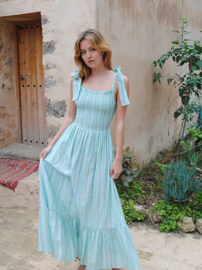 Clary stripe maxi dress - Stardust