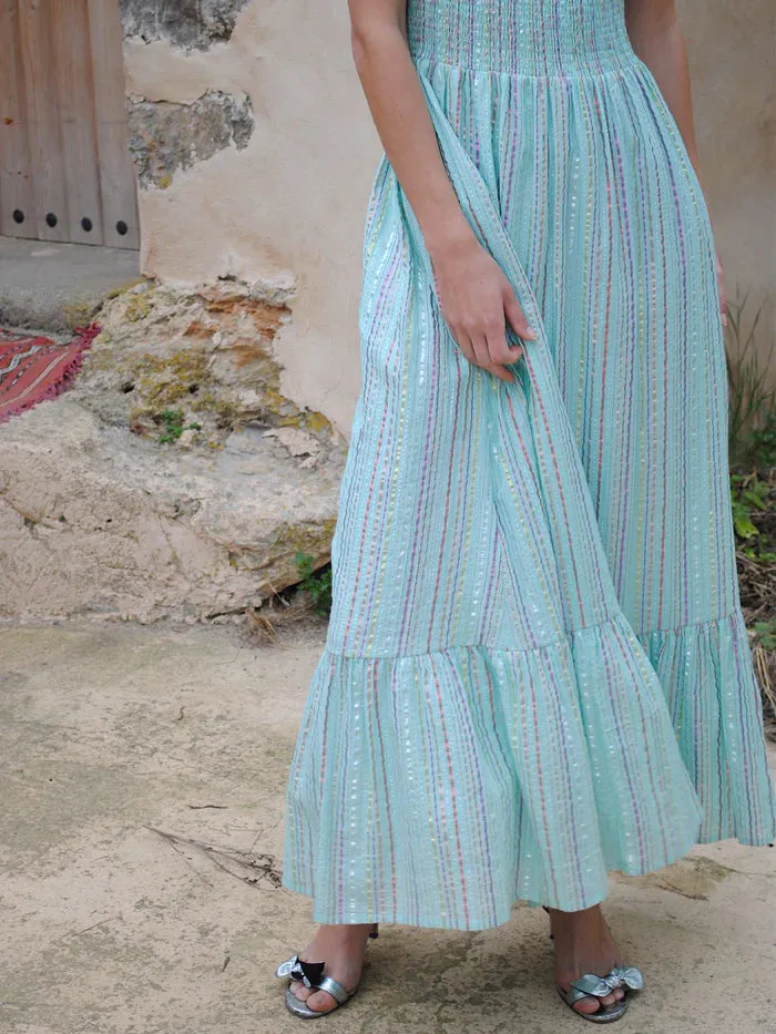 Clary stripe maxi dress - Stardust