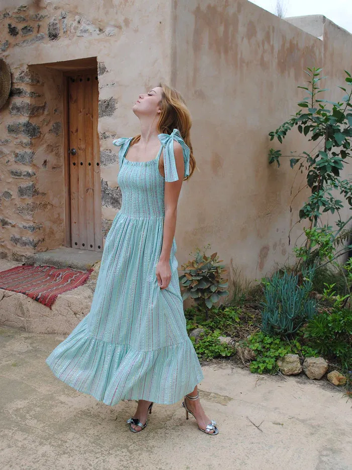 Clary stripe maxi dress - Stardust