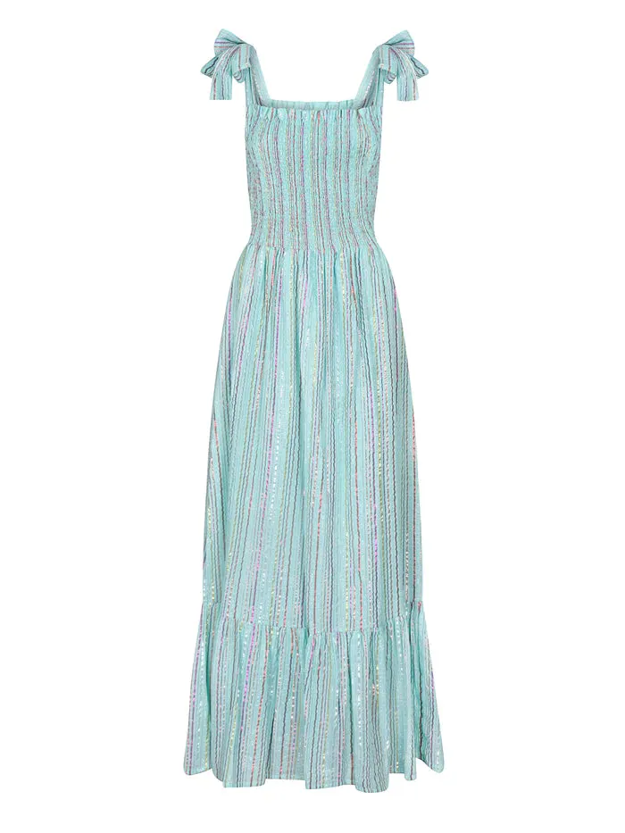 Clary stripe maxi dress - Stardust