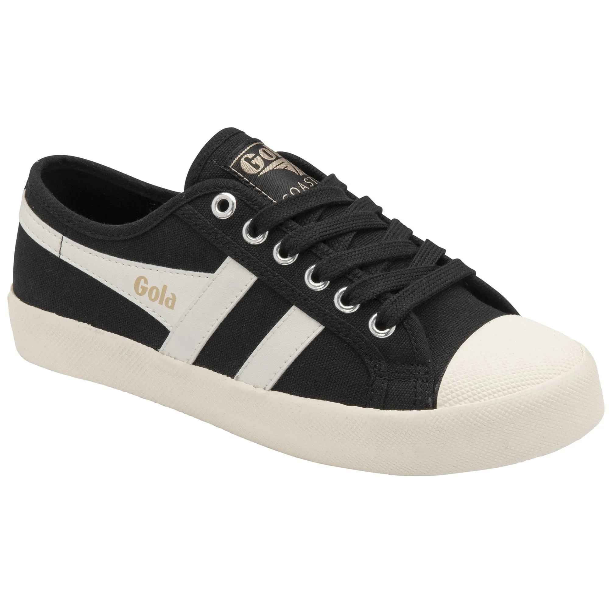 Coaster Sneaker (Black   Off White   Gold)