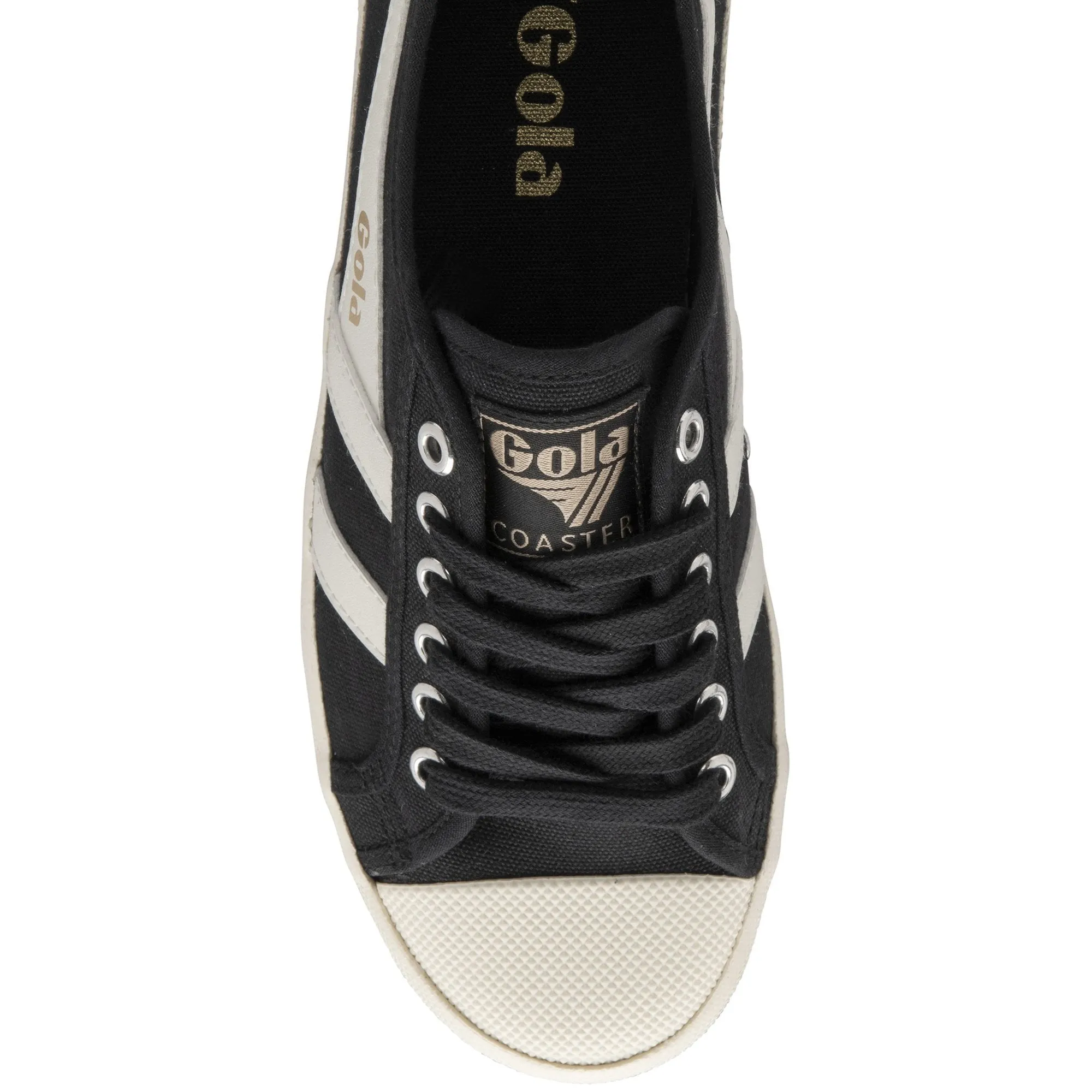 Coaster Sneaker (Black   Off White   Gold)