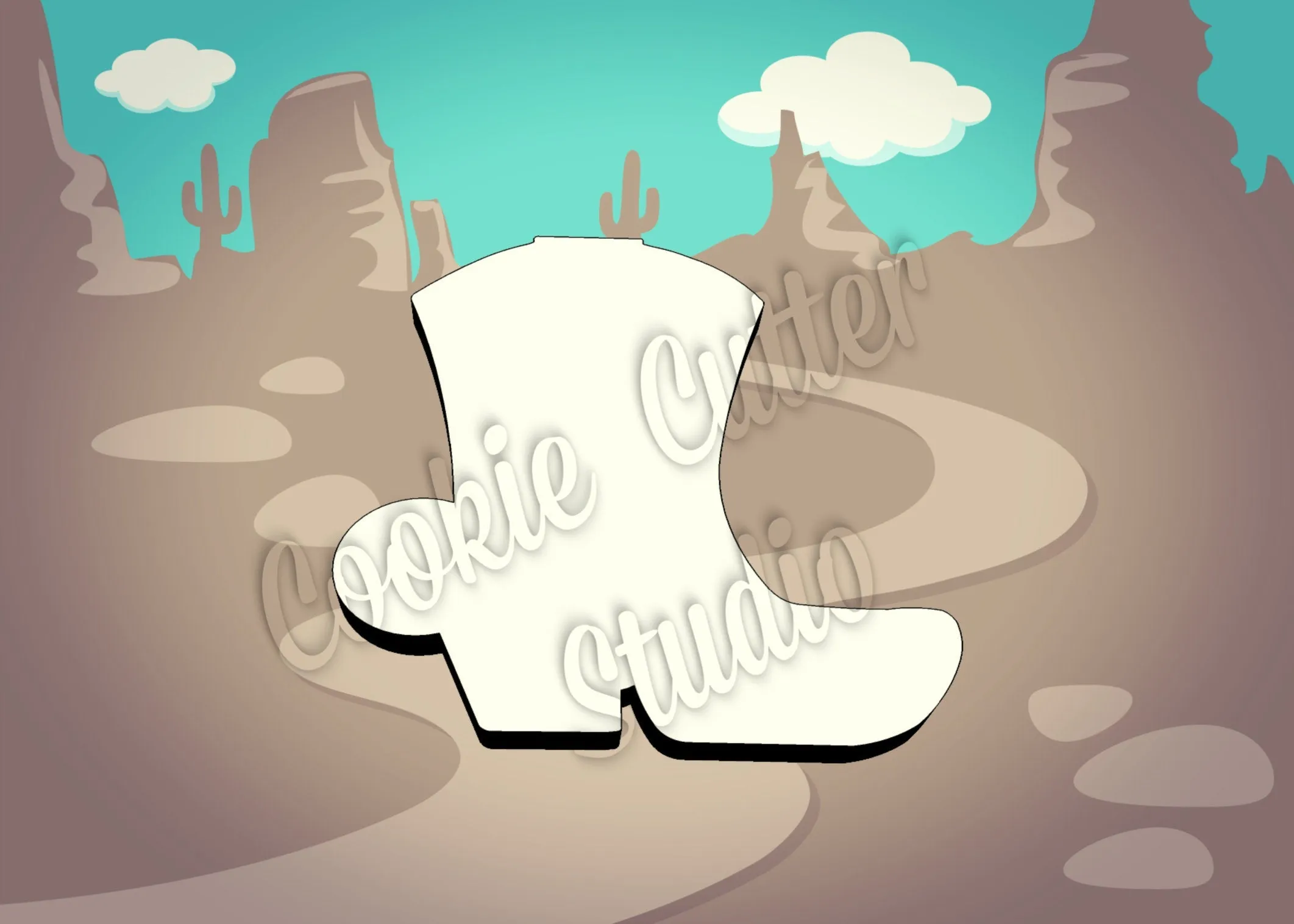 Cowboy Boot Cookie Cutter, Western Cookie Cutter