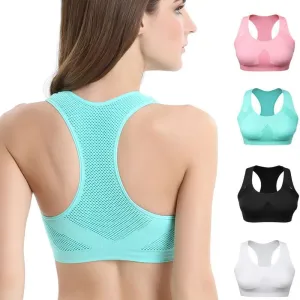 Double Layer Seamless Sports Bra for Women Breathable Shockproof and Sweat Absorbent for Gym Running and Yoga