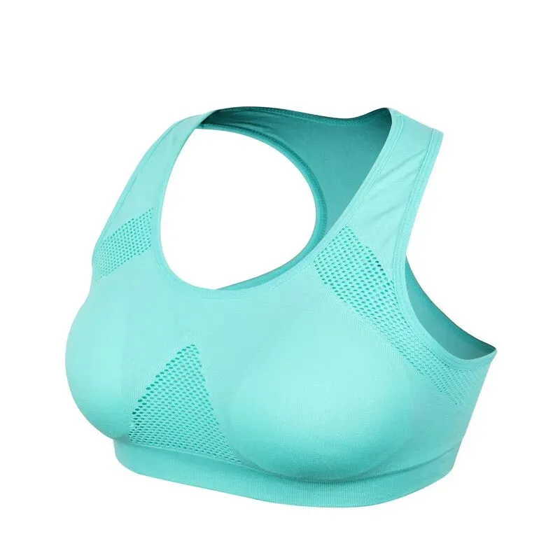 Double Layer Seamless Sports Bra for Women Breathable Shockproof and Sweat Absorbent for Gym Running and Yoga