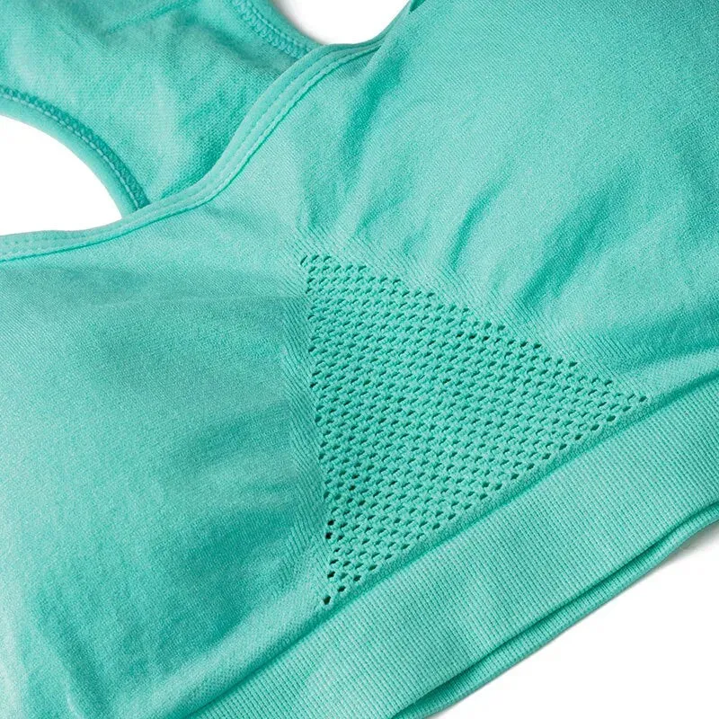 Double Layer Seamless Sports Bra for Women Breathable Shockproof and Sweat Absorbent for Gym Running and Yoga