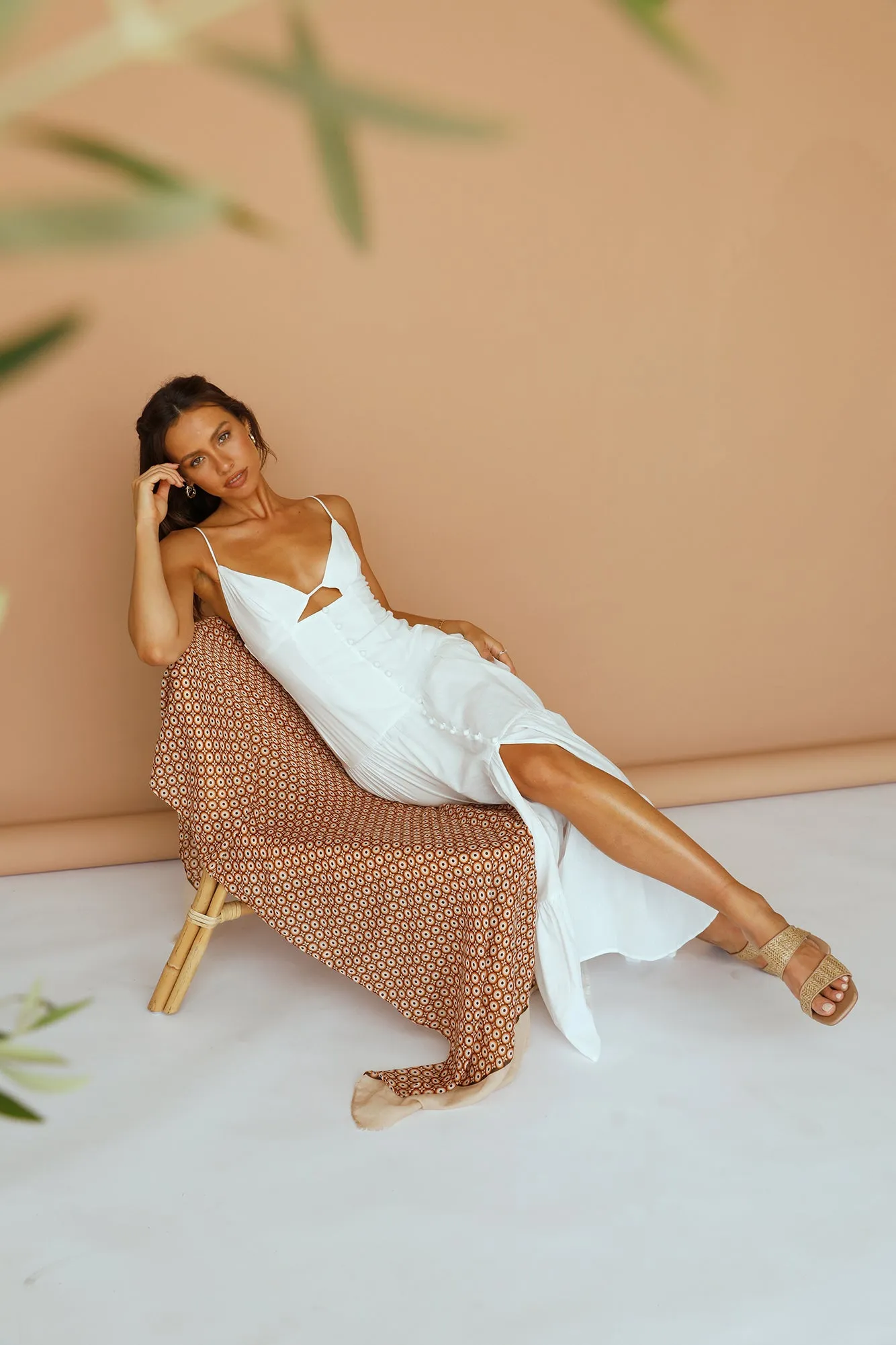 Forever Candlelit Maxi Dress White