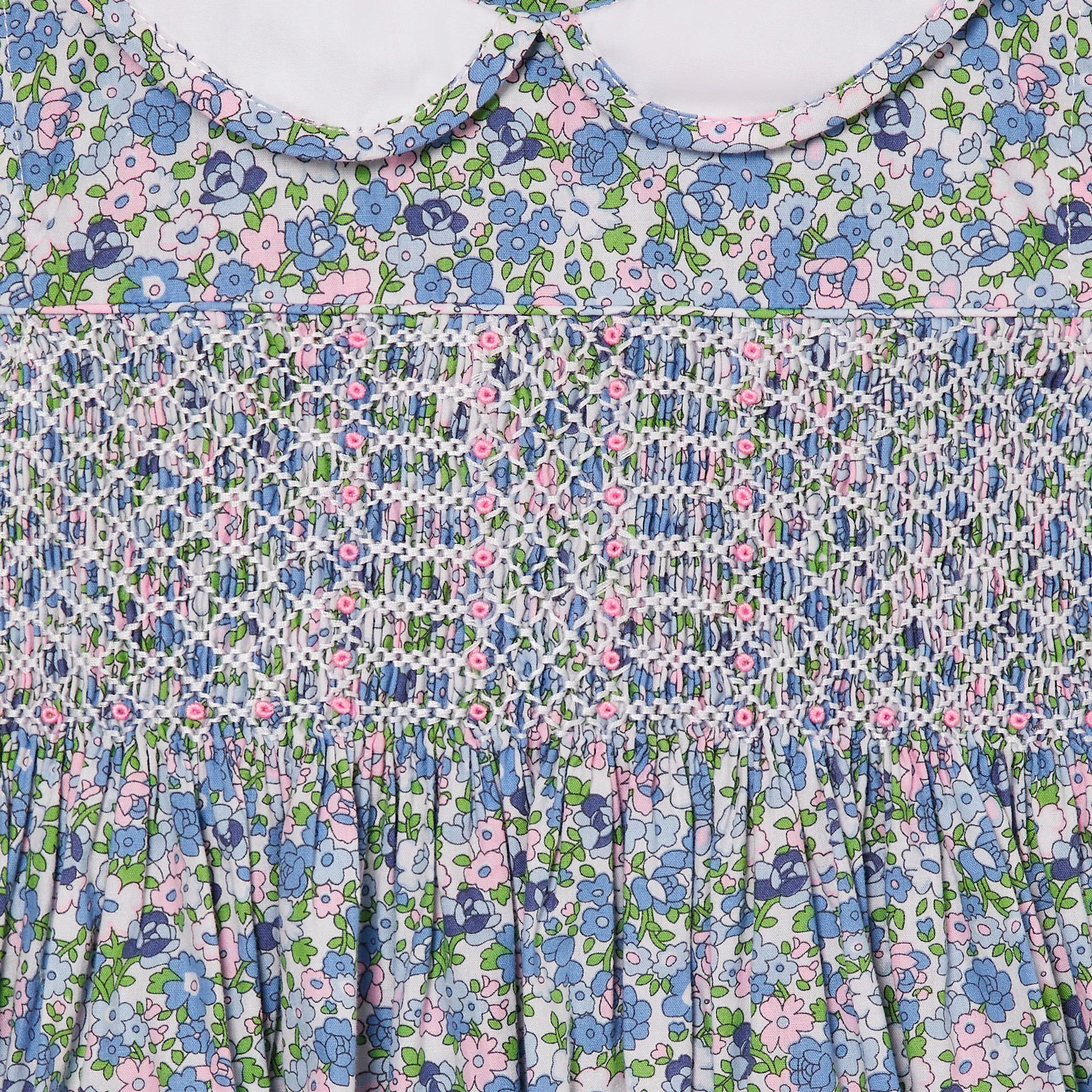Hand-Smocked Girls Dress - Eden