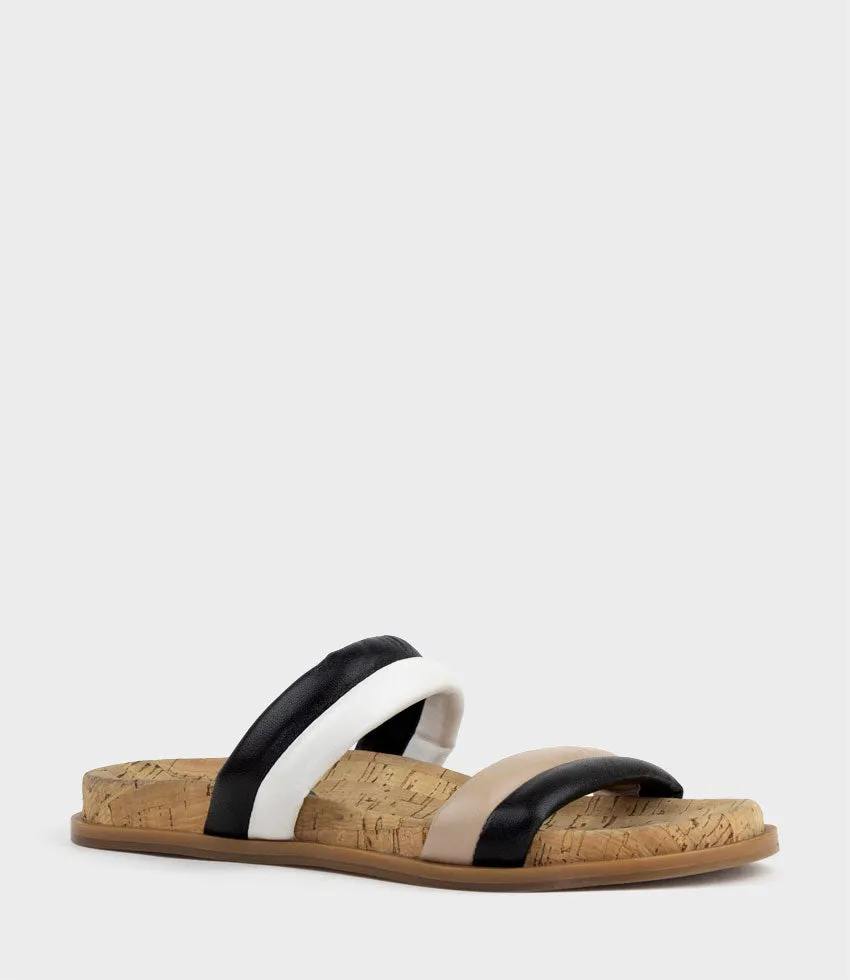 KINALA Two Strap Slide on Unit in Neutral Multi