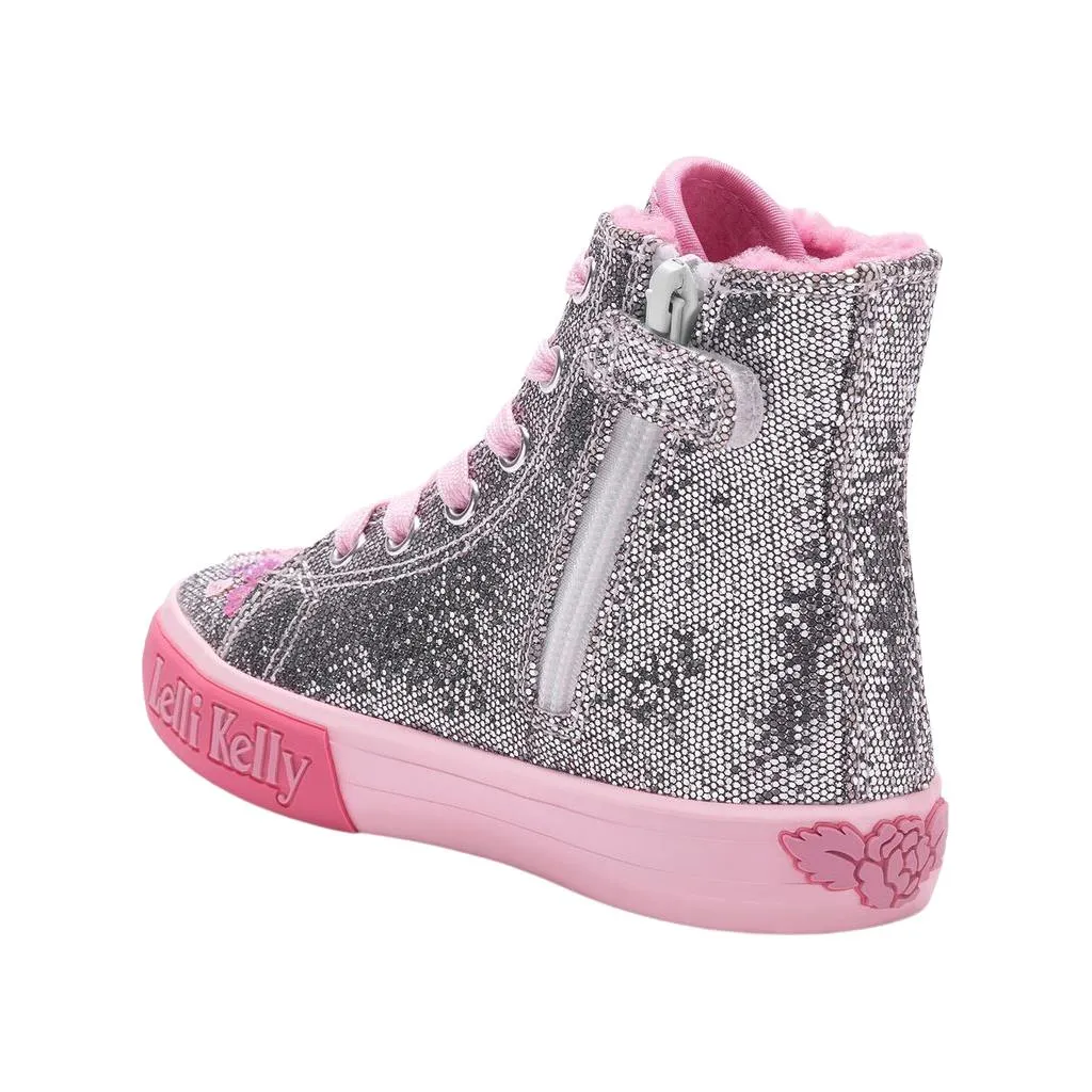 Lelli Kelly Baby Girl's Silver Dafne Pewter Warm Lined Baseball Boots