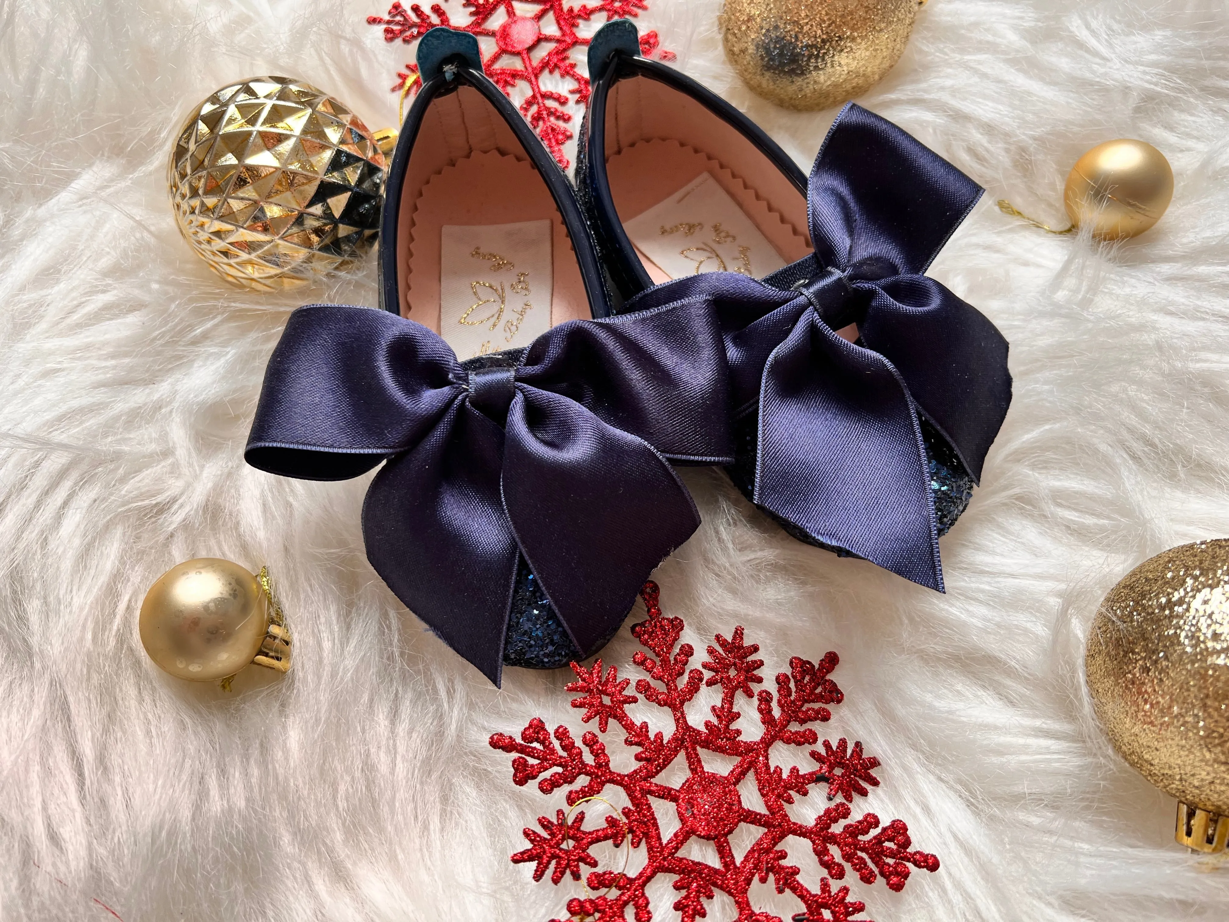 Mimi Shoes Navy Blue Glittery