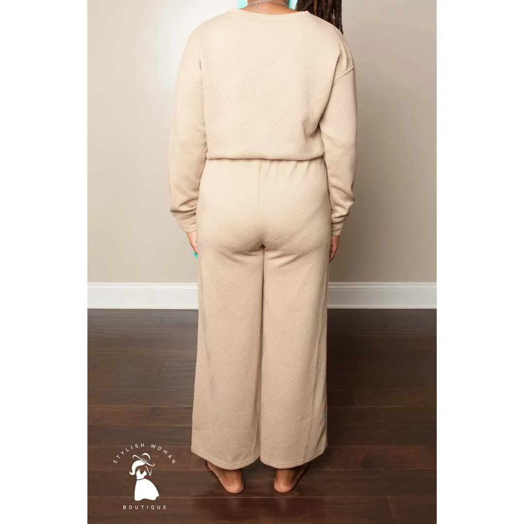 Mocha Ultra Textured Culotte Set