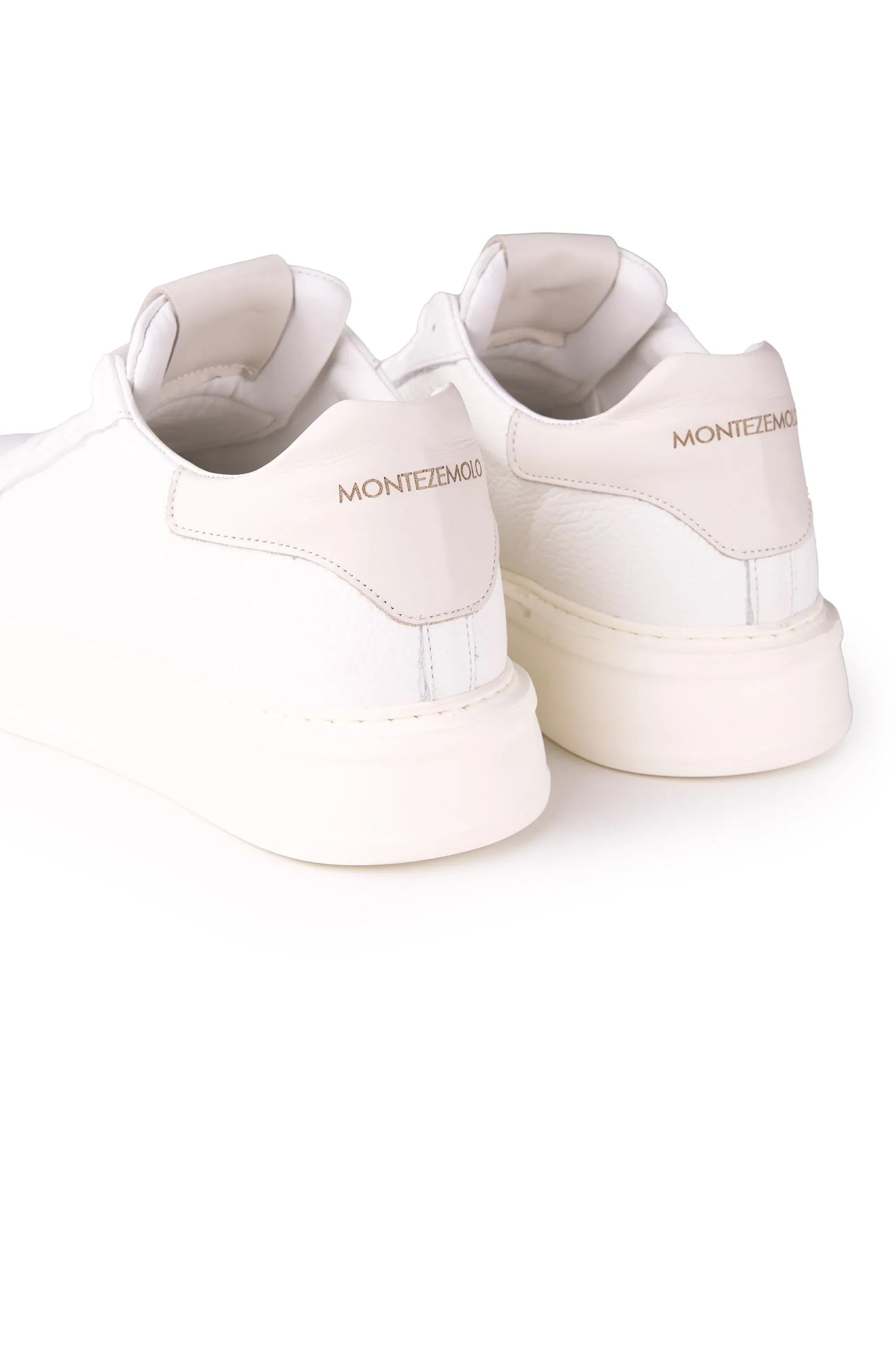 Pebbled Leather Sneakers with Extralight Sole