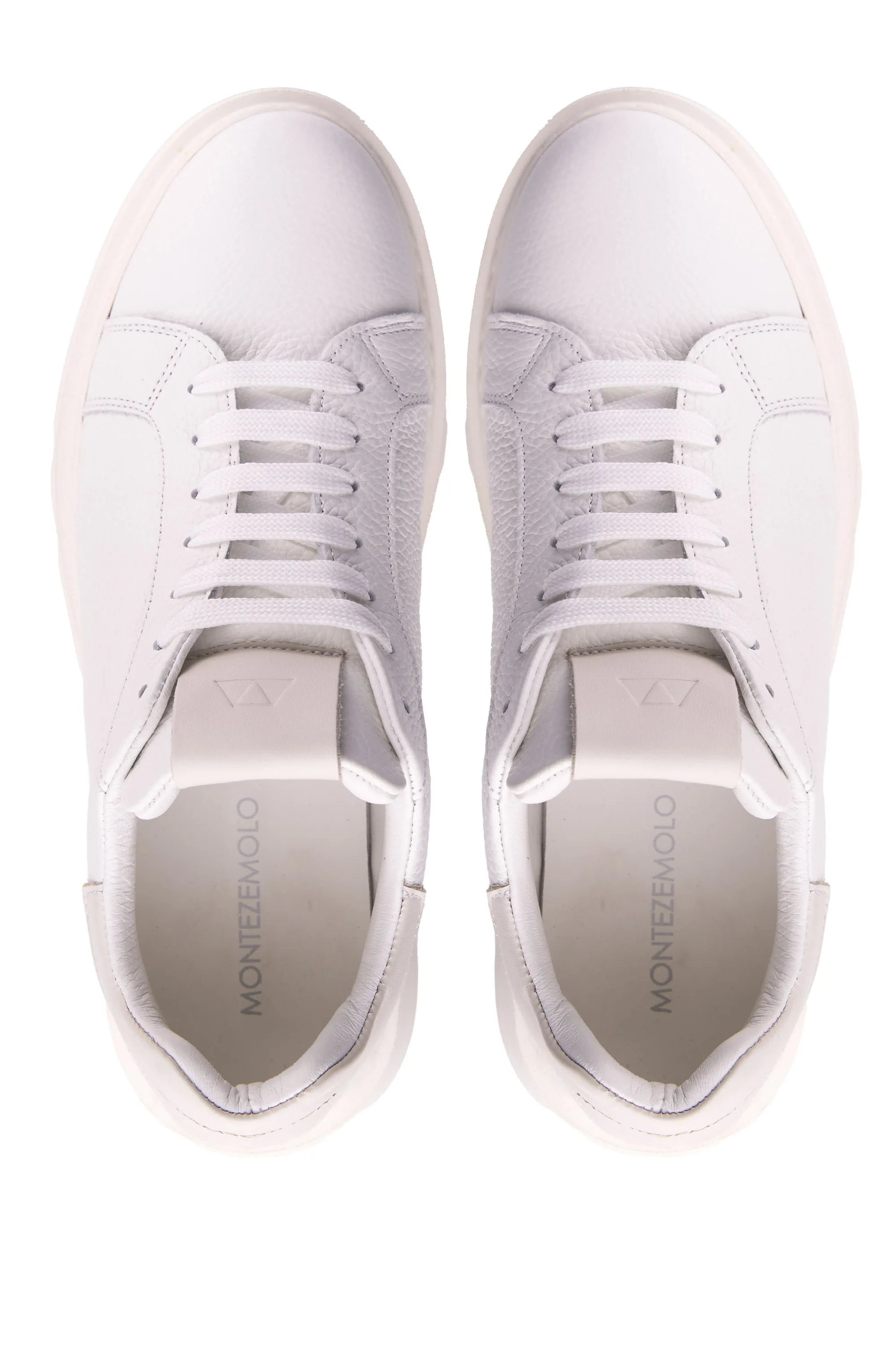 Pebbled Leather Sneakers with Extralight Sole