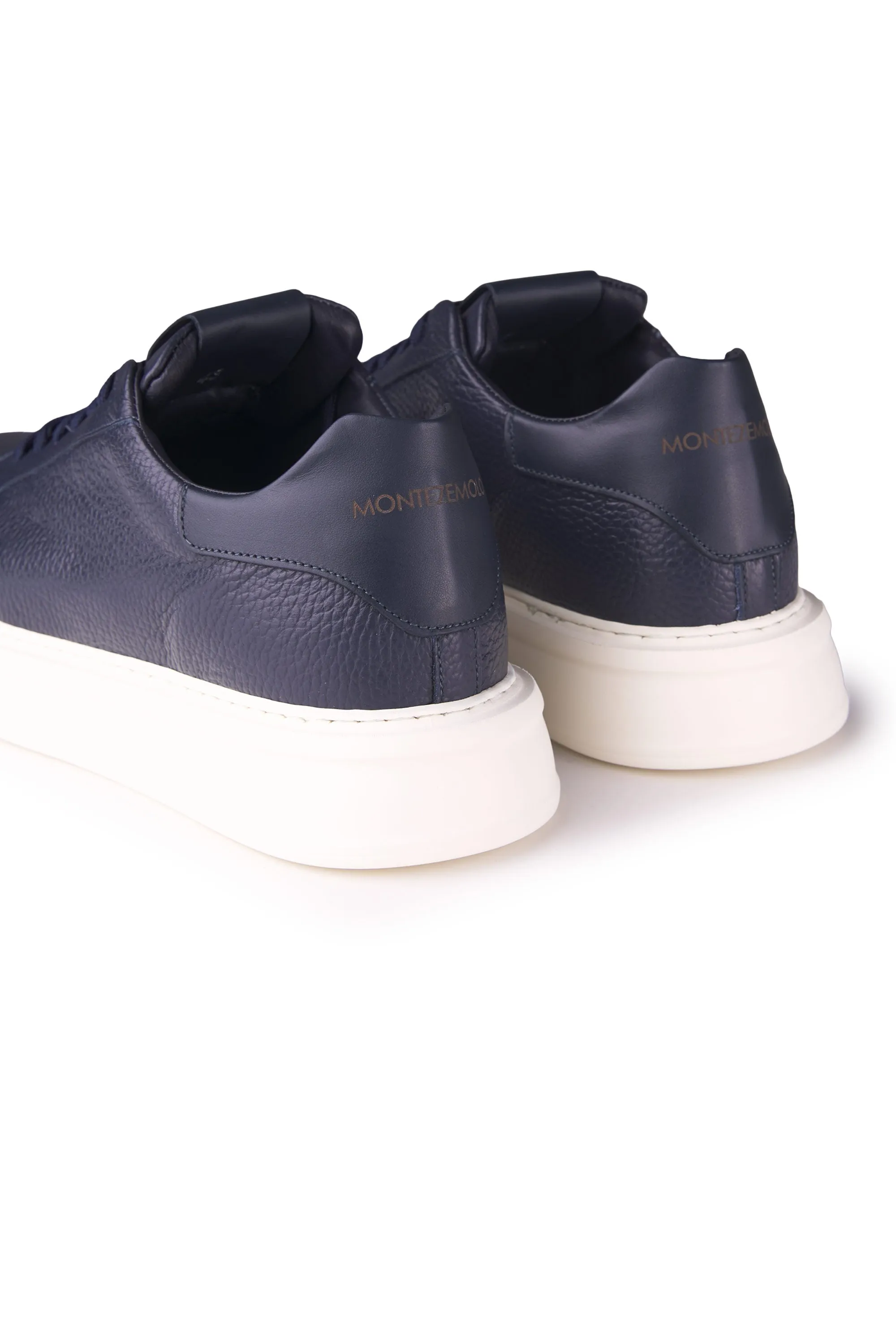 Pebbled Leather Sneakers with Extralight Sole