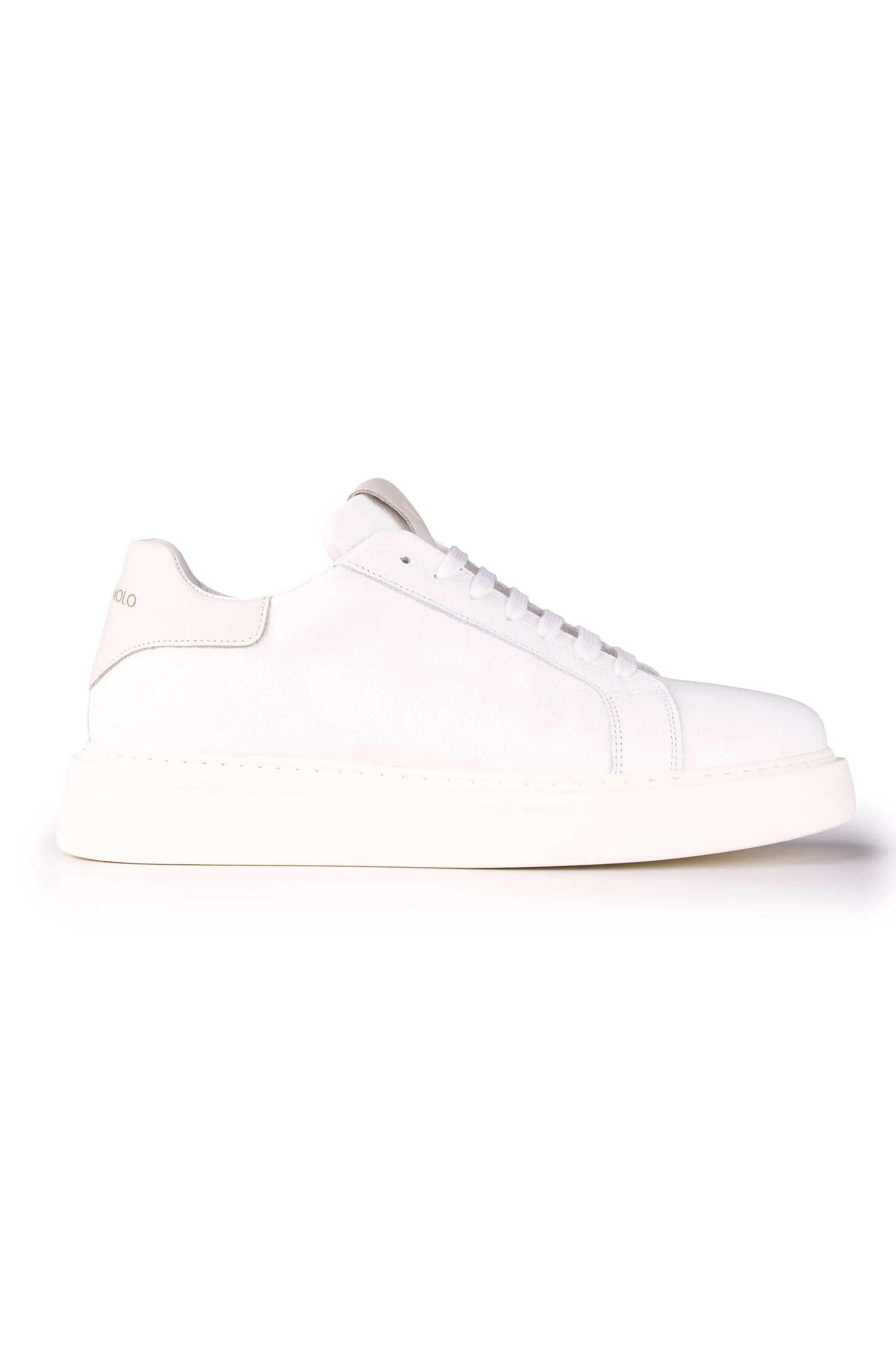 Pebbled Leather Sneakers with Extralight Sole