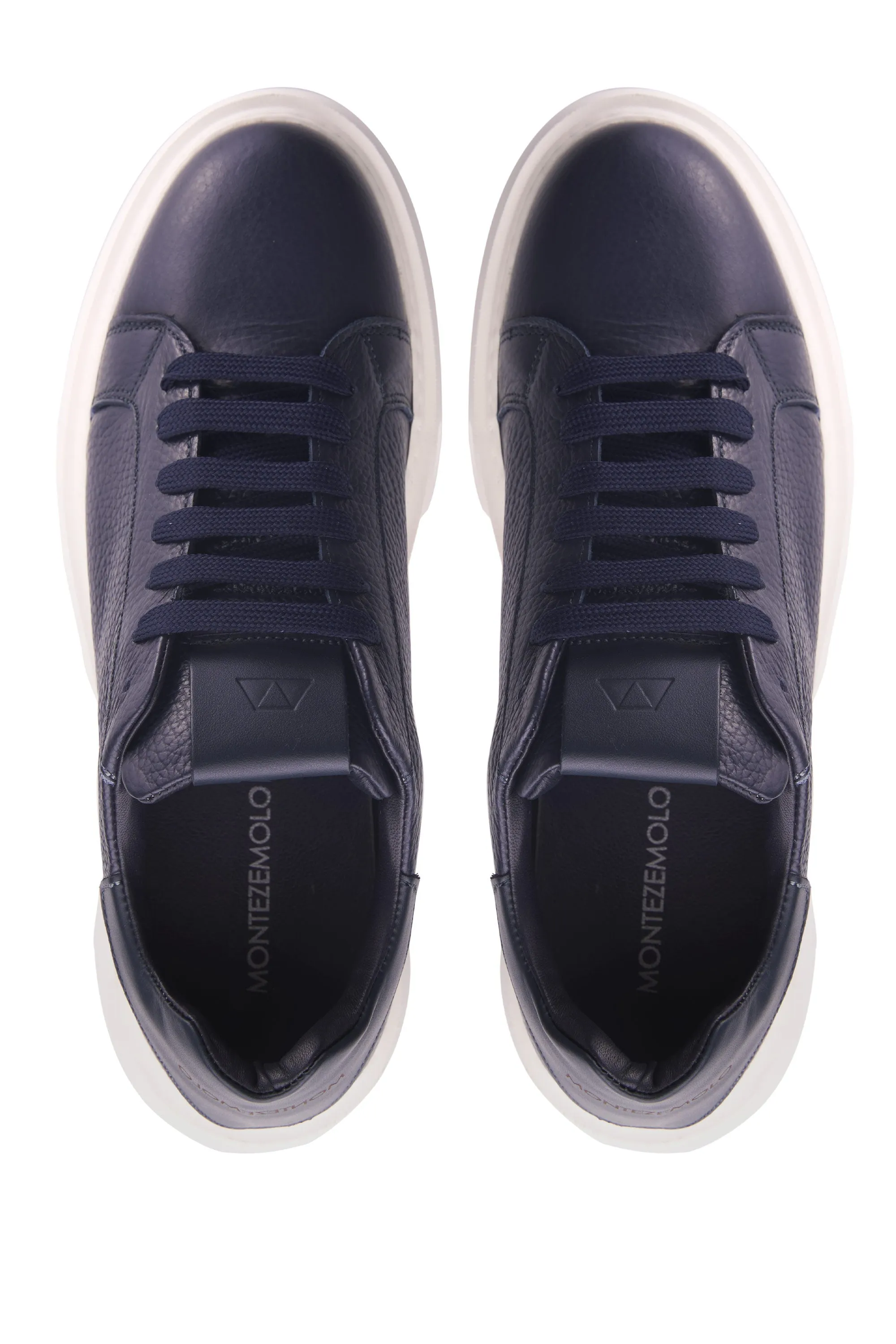 Pebbled Leather Sneakers with Extralight Sole