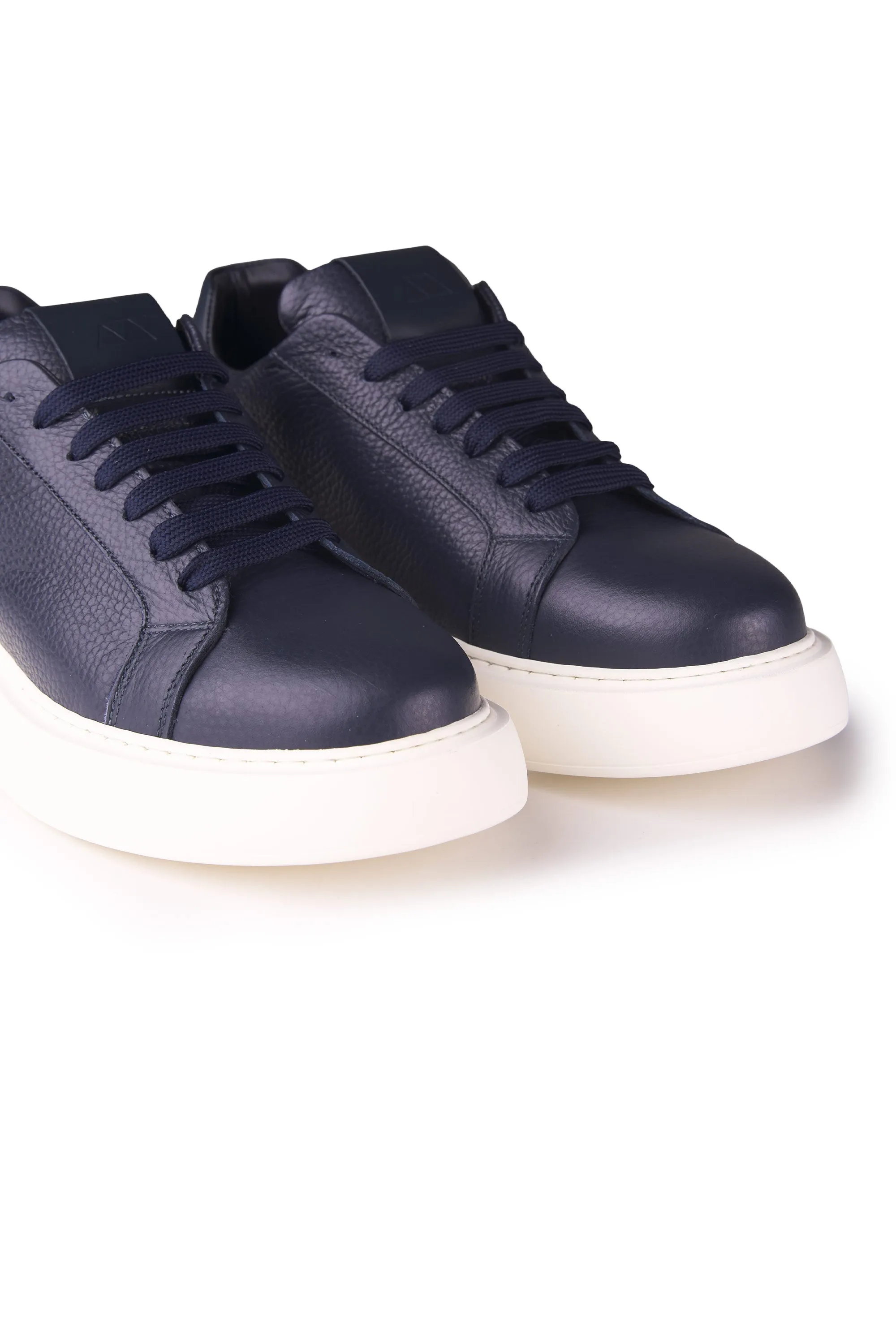 Pebbled Leather Sneakers with Extralight Sole