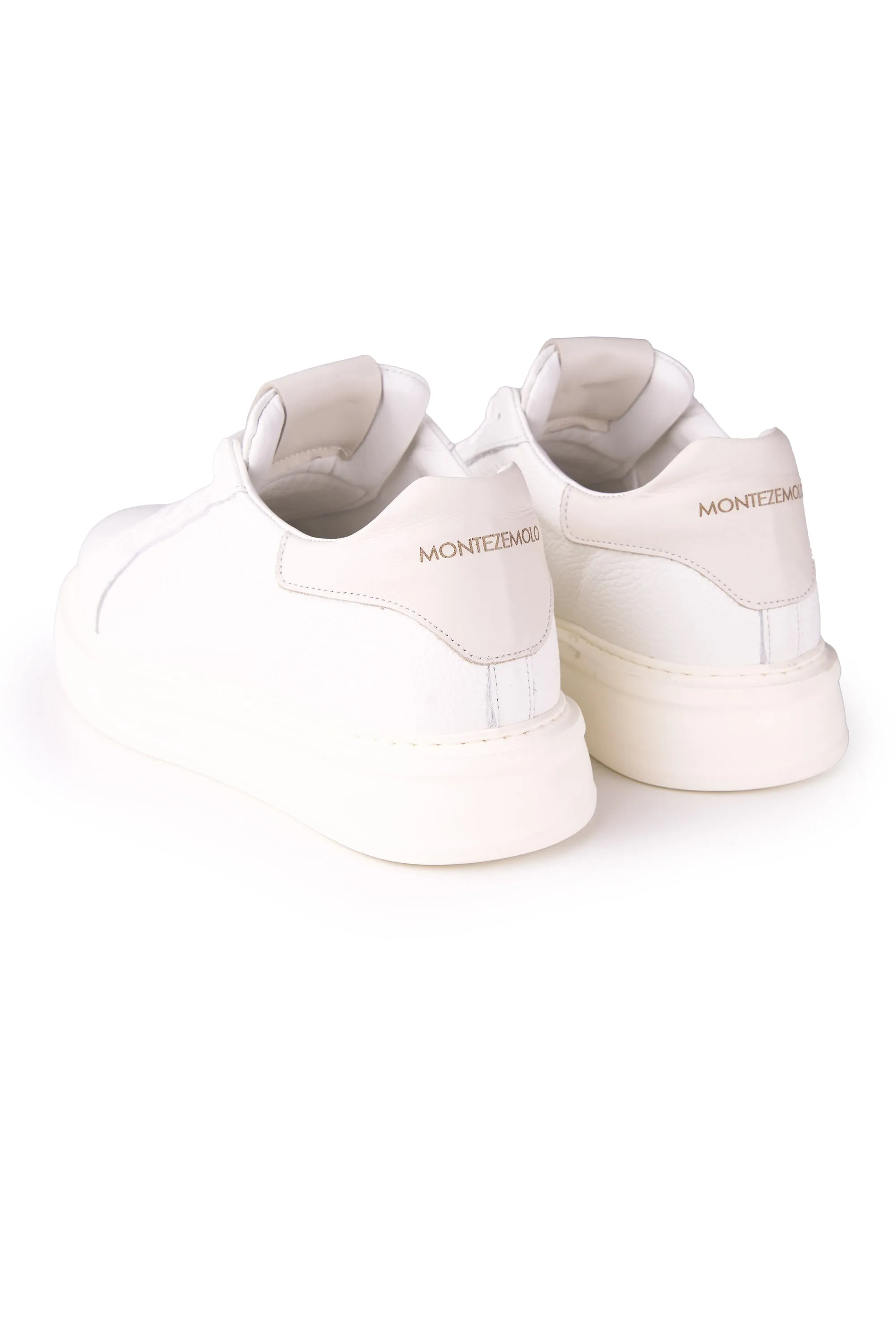 Pebbled Leather Sneakers with Extralight Sole