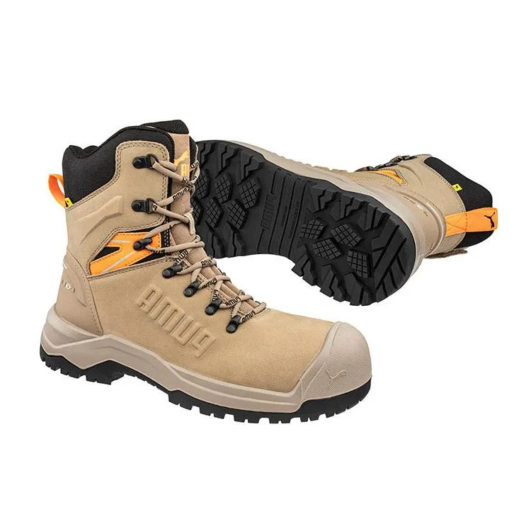 Puma Stone Iron HD 8″ Fibreglass Toe Cap Zip Sided Lace Up Safety Boot With Scuff Cap (632787) (Pre Order)