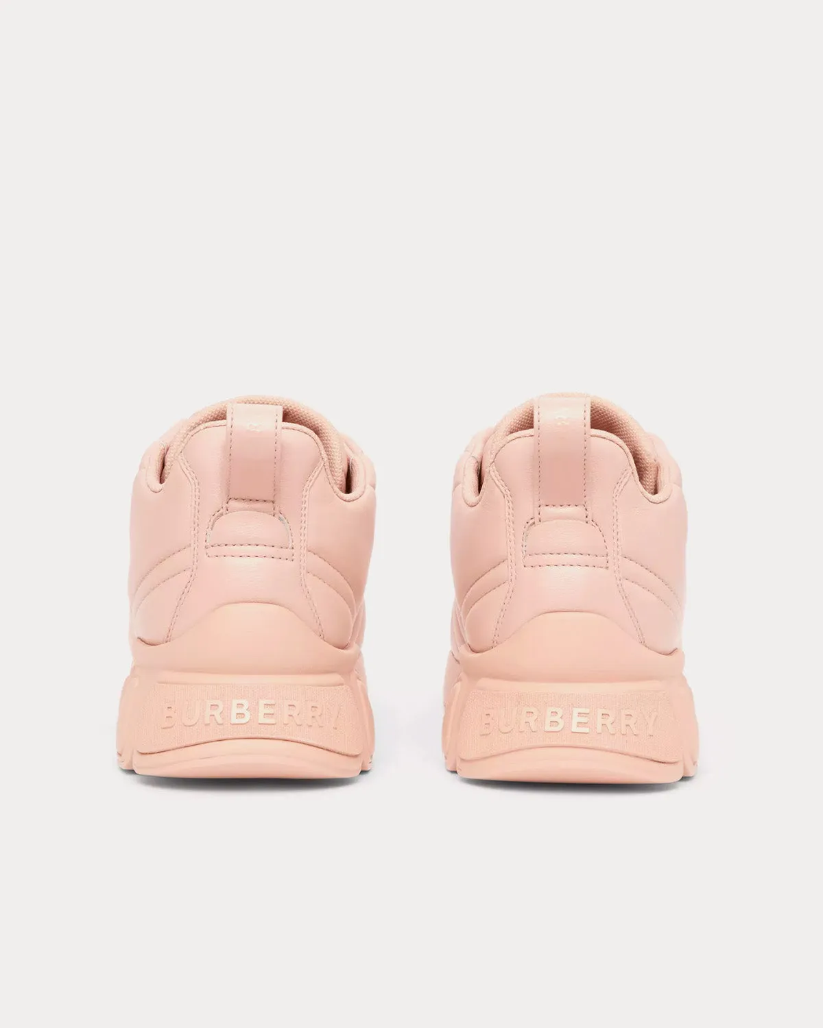 Quilted Leather Classic Dusty Pink Low Top Sneakers