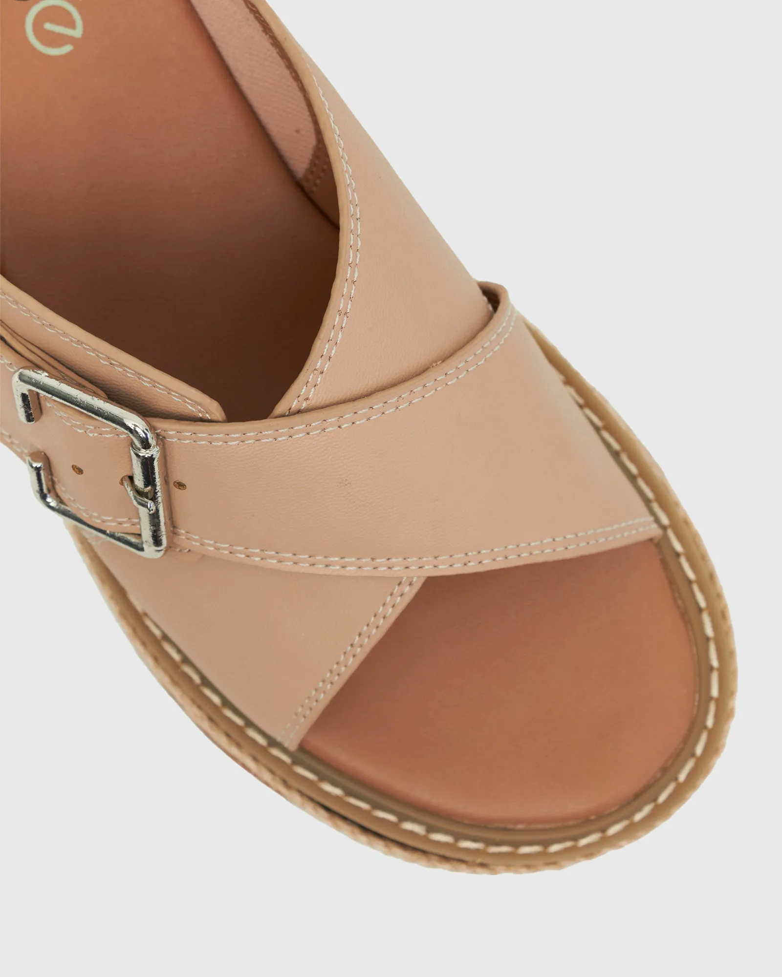 QUINN Vegan Crisscross Wedge Sandal