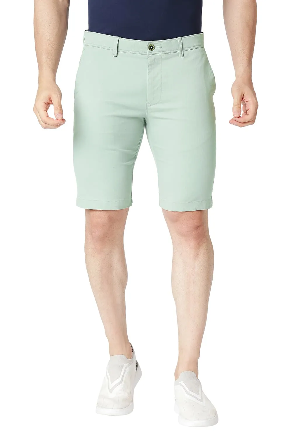 Regular Fit Cotton Stretch Shorts