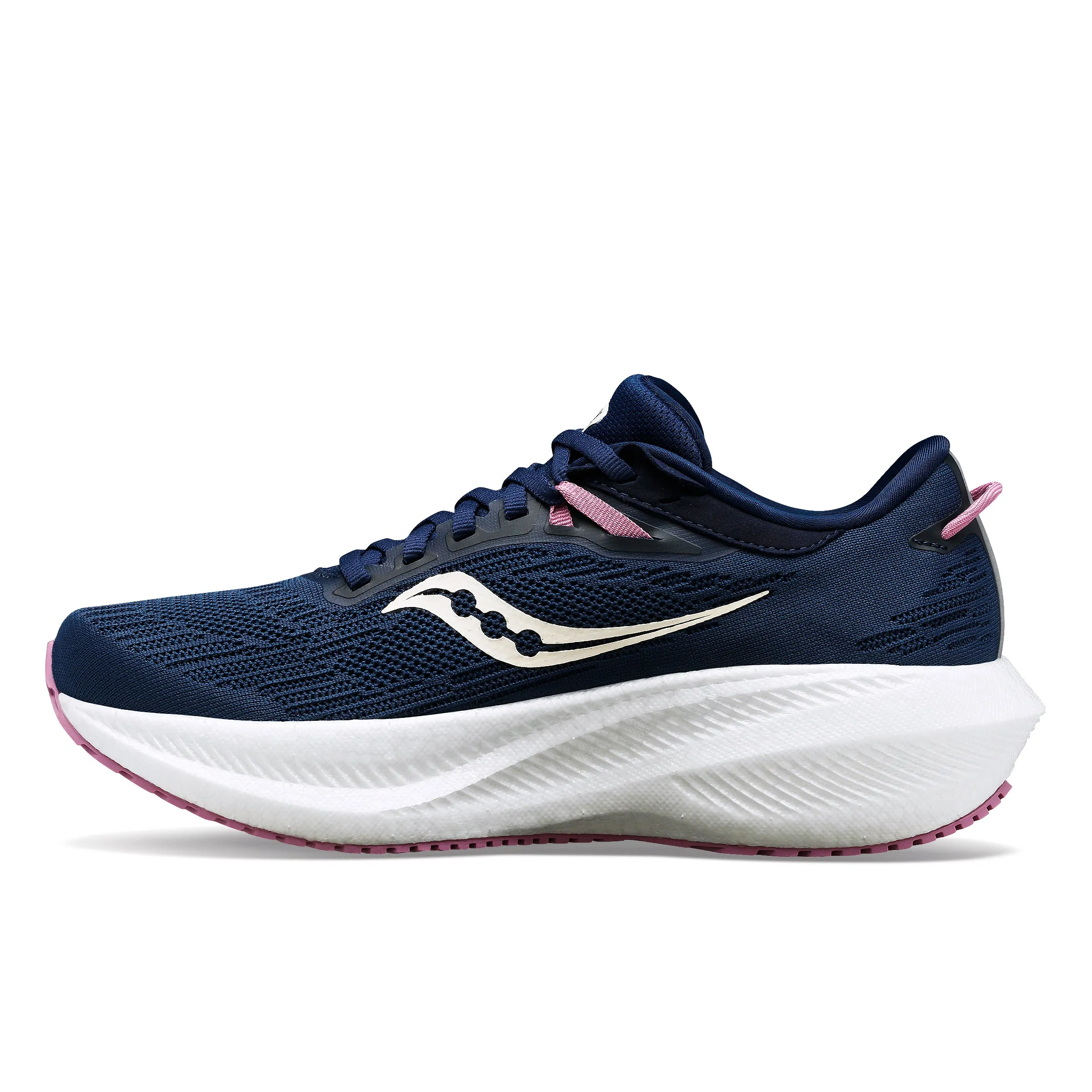 Saucony Women's Triumph 21 Running Shoes Navy/Orchid