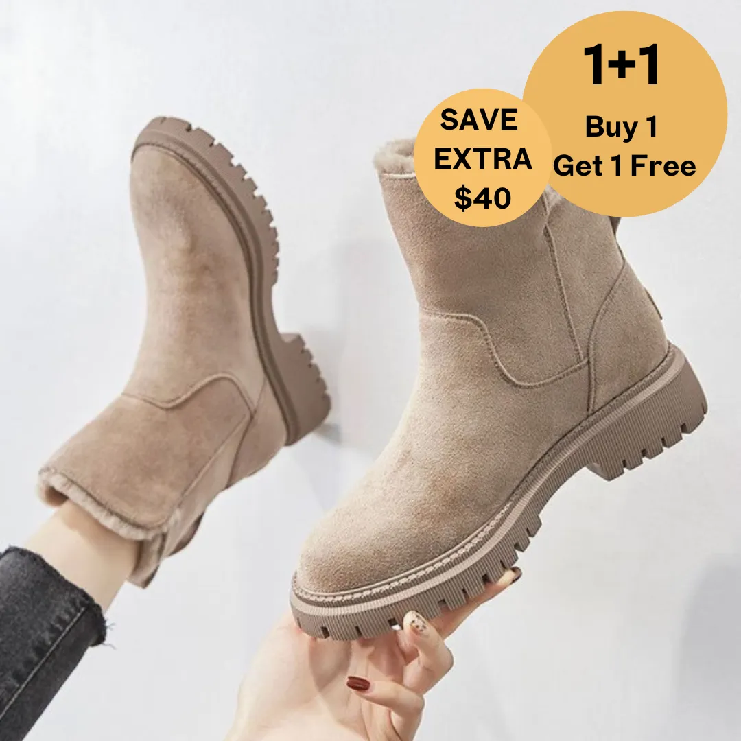 (XMAS SALE : 1 1 Free Promotion ) Orthopedic Snow Boots Women With Warm Lining