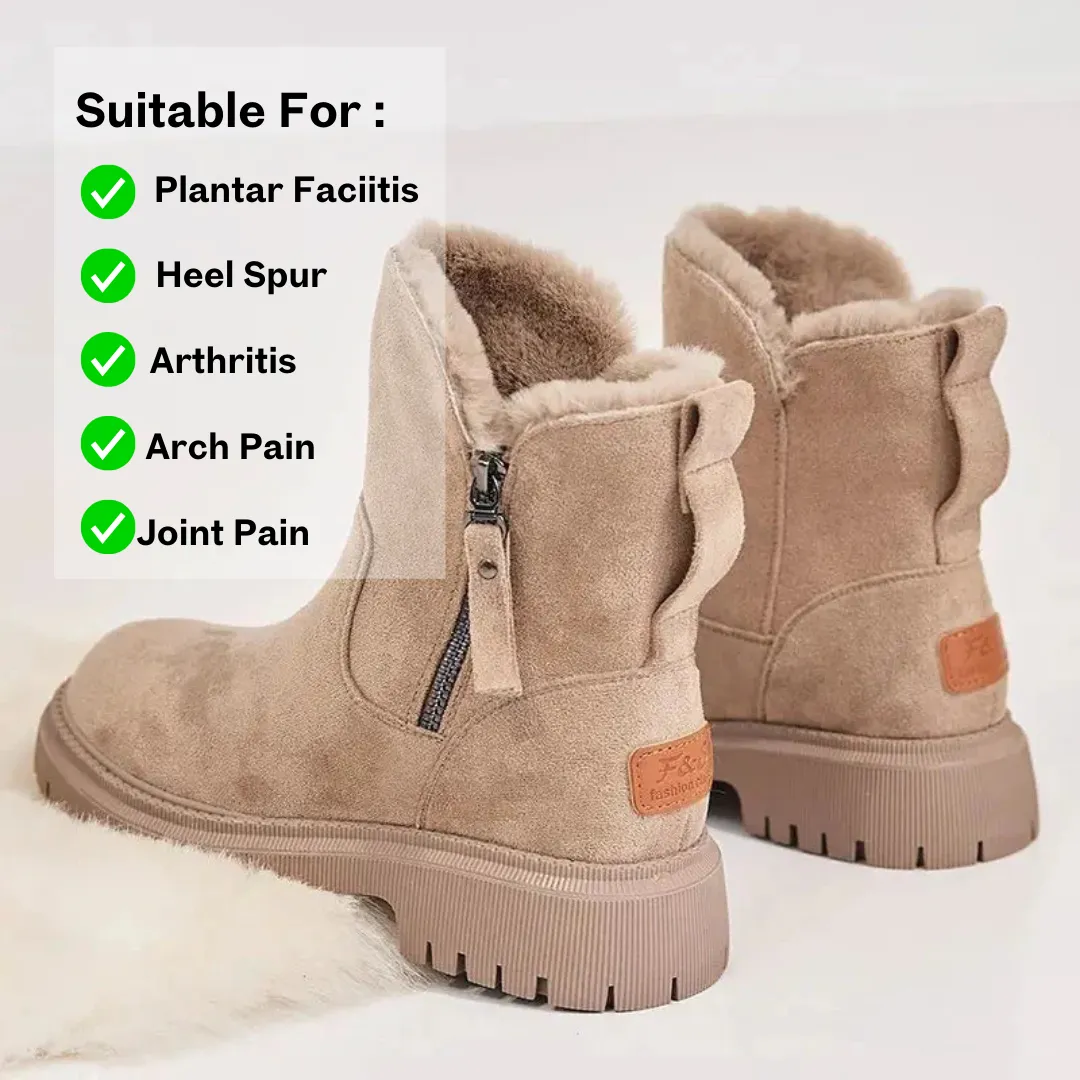 (XMAS SALE : 1 1 Free Promotion ) Orthopedic Snow Boots Women With Warm Lining