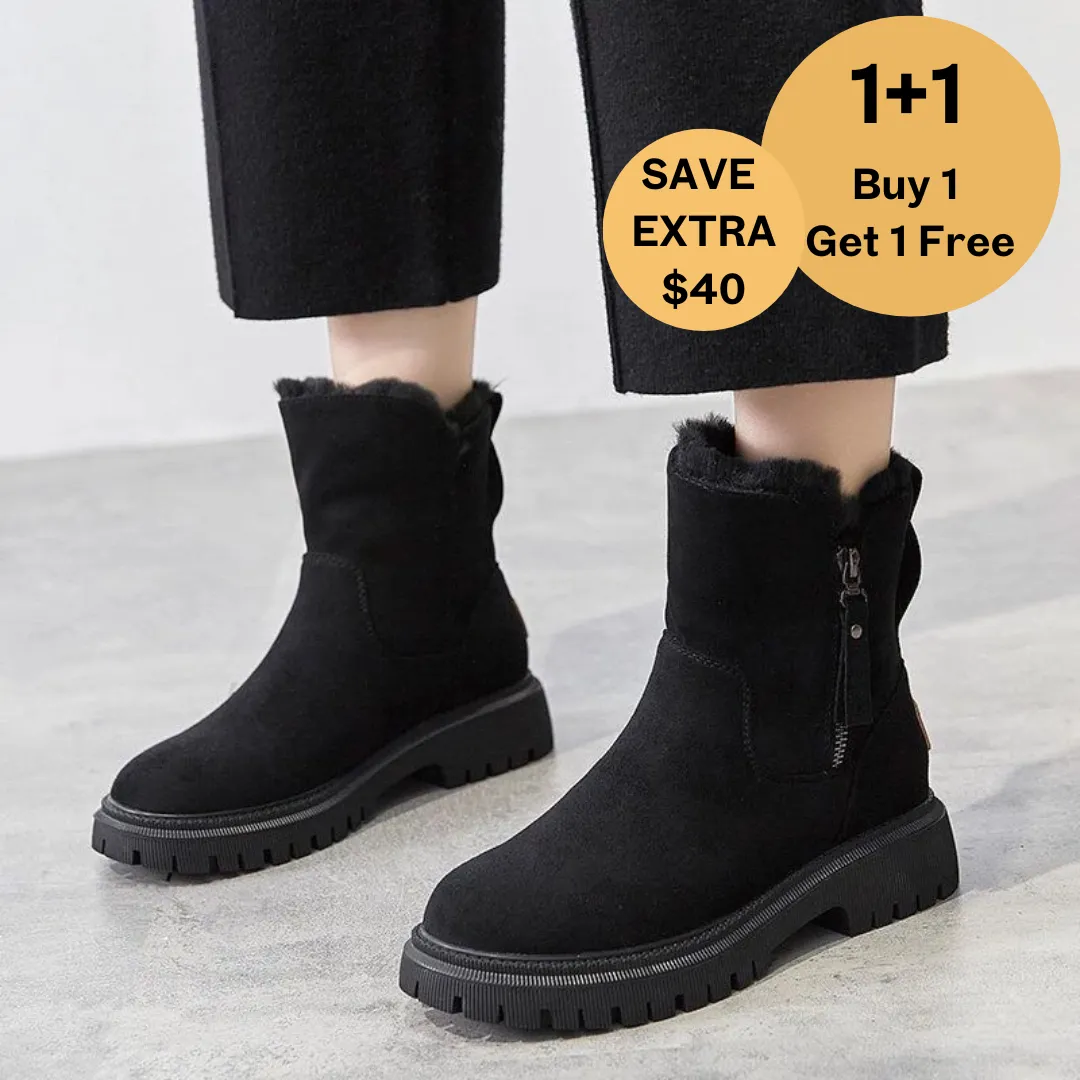 (XMAS SALE : 1 1 Free Promotion ) Orthopedic Snow Boots Women With Warm Lining