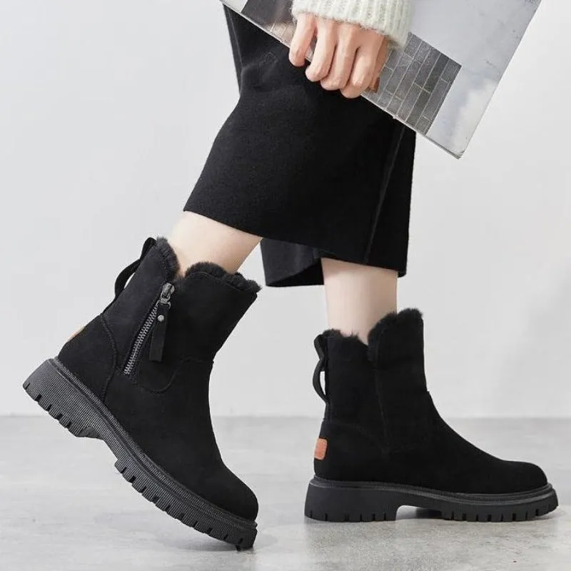 (XMAS SALE : 1 1 Free Promotion ) Orthopedic Snow Boots Women With Warm Lining
