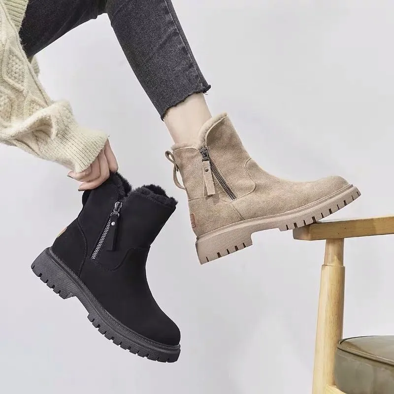 (XMAS SALE : 1 1 Free Promotion ) Orthopedic Snow Boots Women With Warm Lining